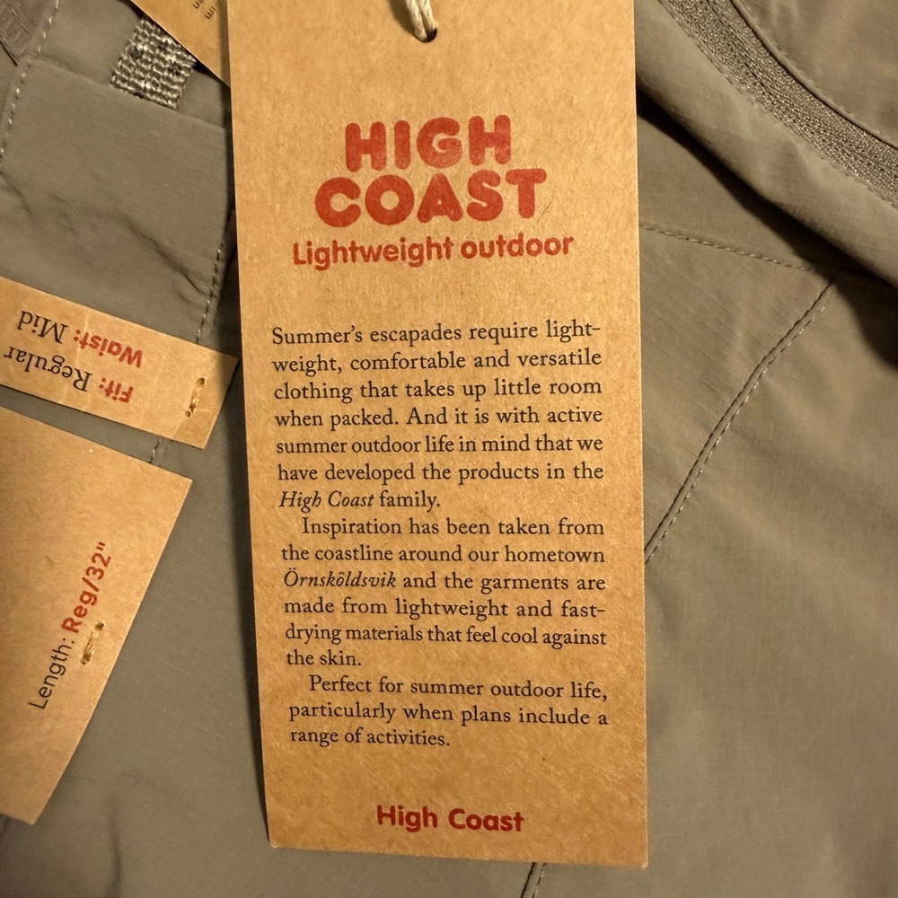 Fjallraven High Coast Trail Trousers W Tan Khaki Hiking Pants 87091 Womens 12/32 - Picture 11 of 16